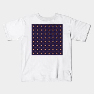 Geometric Triangles Colorful Print Pattern Neon Sunset Kids T-Shirt